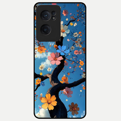  Blossom Dream Sky Glass Case For Oneplus Nord CE2 back cover – full design glossy printed glass finish