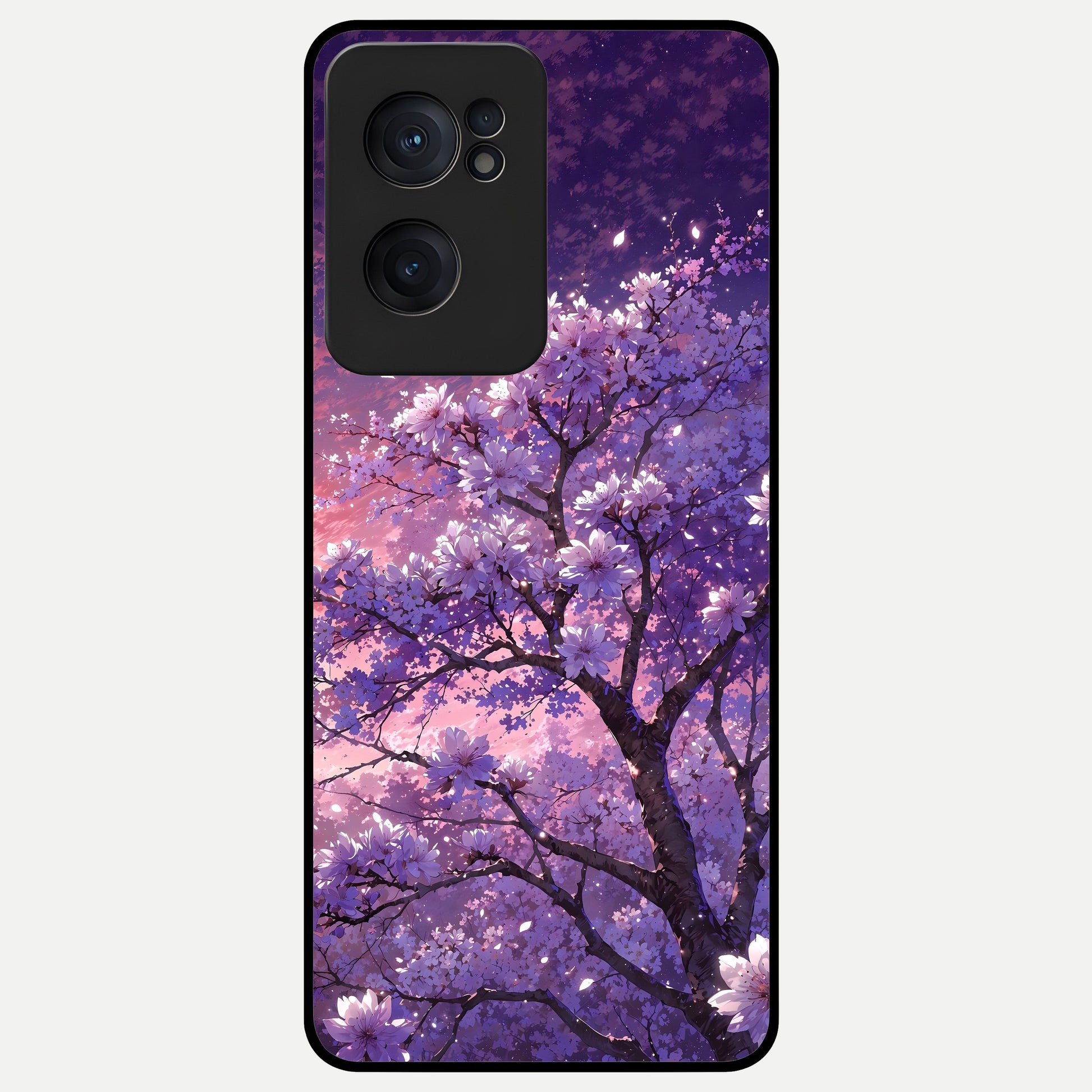  Blossom Tree Glass Case For Oneplus Nord CE2 back cover – full design glossy printed glass finish
