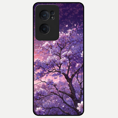  Blossom Tree Glass Case For Oneplus Nord CE2 back cover – full design glossy printed glass finish