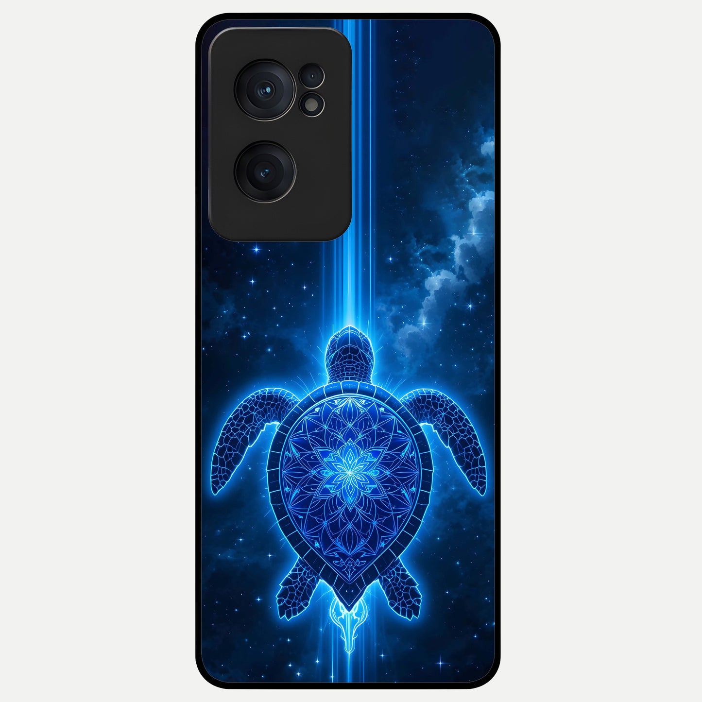  Blue Galaxy Turtle Glass Case For Oneplus Nord CE2 back cover – full design glossy printed glass finish