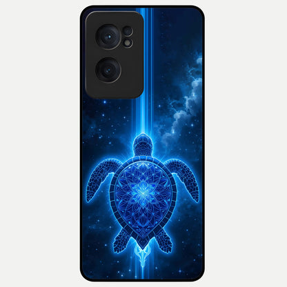  Blue Galaxy Turtle Glass Case For Oneplus Nord CE2 back cover – full design glossy printed glass finish