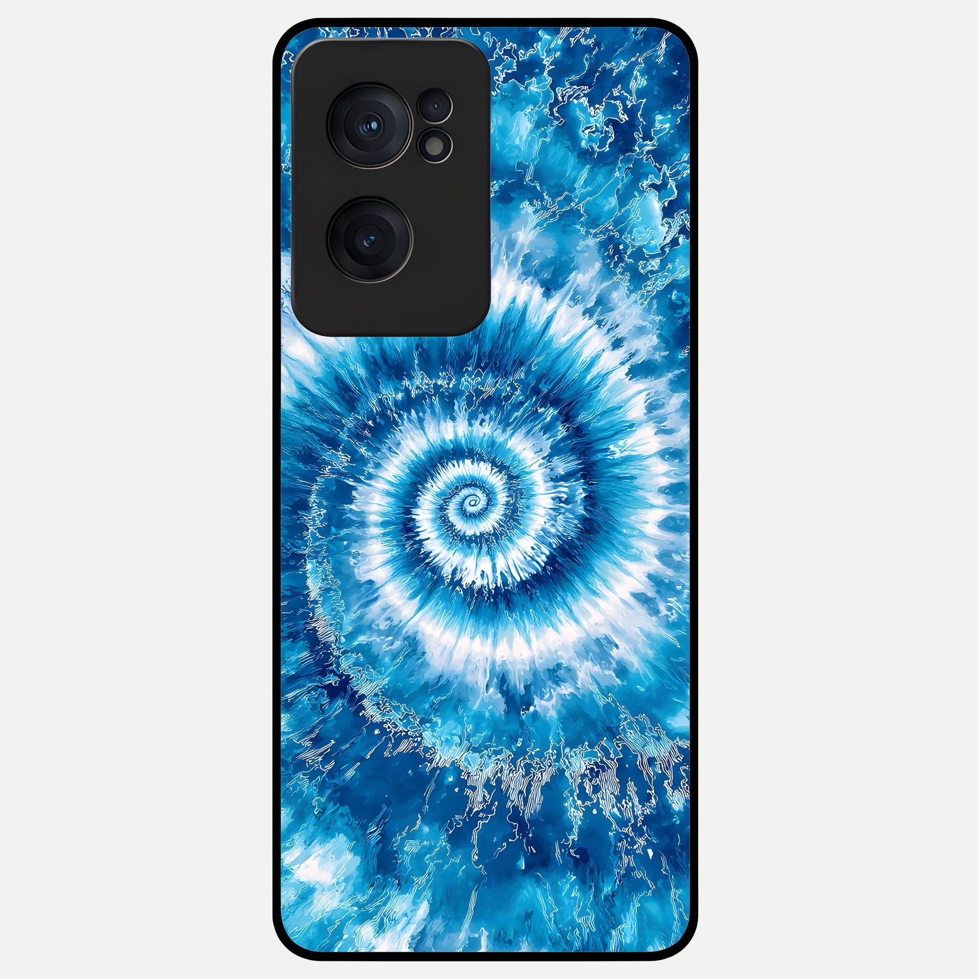  Blue Galaxy Wave Glass Case For Oneplus Nord CE2 back cover – full design glossy printed glass finish