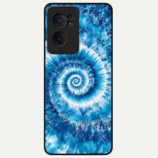  Blue Galaxy Wave Glass Case For Oneplus Nord CE2 back cover – full design glossy printed glass finish
