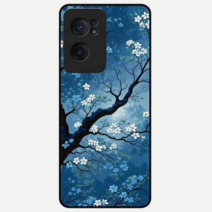  Blue Tree Serenity Glass Case For Oneplus Nord CE2 back cover – full design glossy printed glass finish
