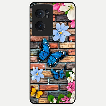  Brick Bloom Flight Glass Case For Oneplus Nord CE2 back cover – full design glossy printed glass finish