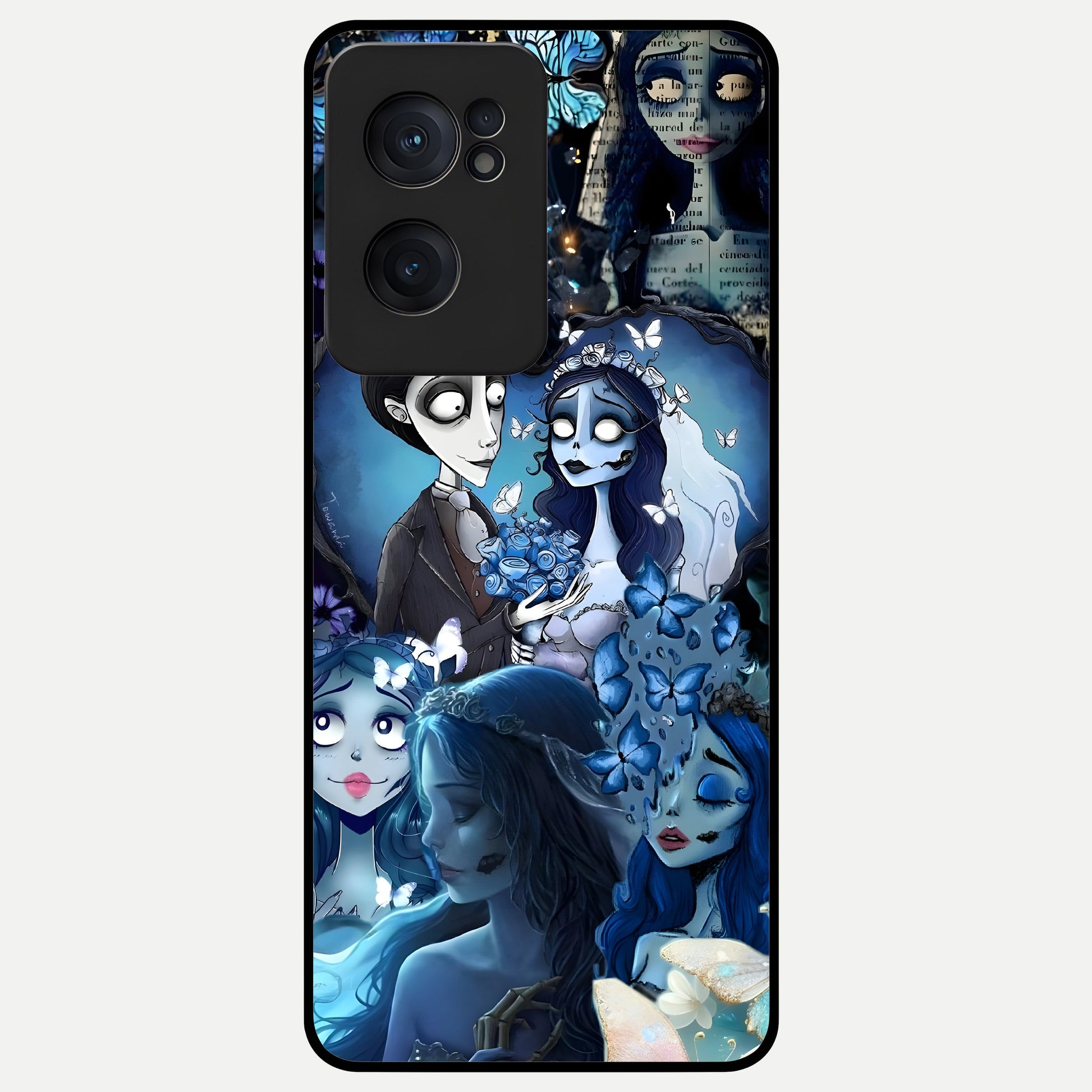  Butterfly Ghost Soul Glass Case For Oneplus Nord CE2 back cover – full design glossy printed glass finish