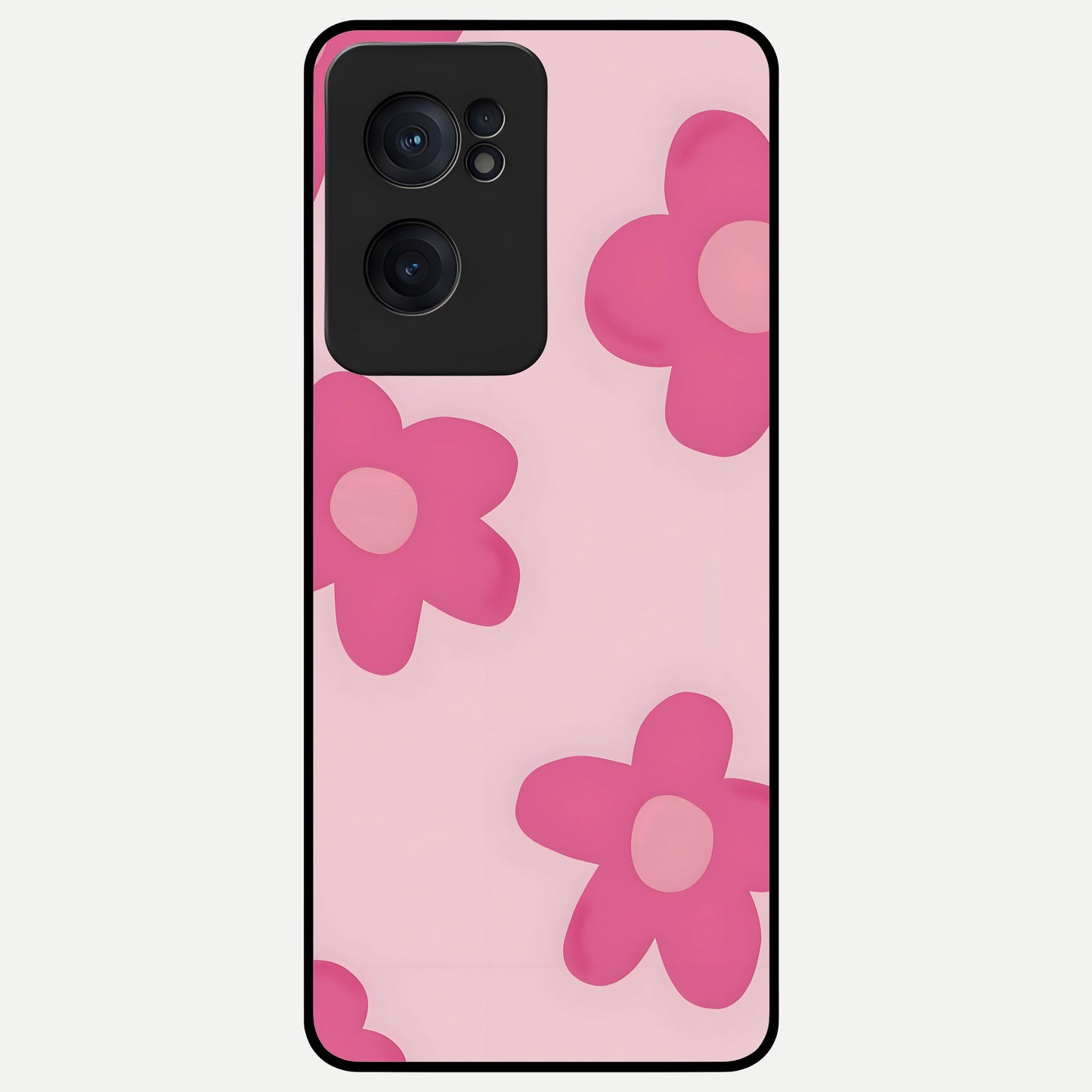  Candy Bloom Dreams Glass Case For Oneplus Nord CE2 back cover – full design glossy printed glass finish