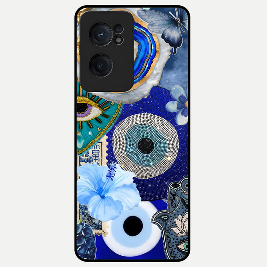  Celestial Blue Vision Glass Case For Oneplus Nord CE2 back cover – full design glossy printed glass finish