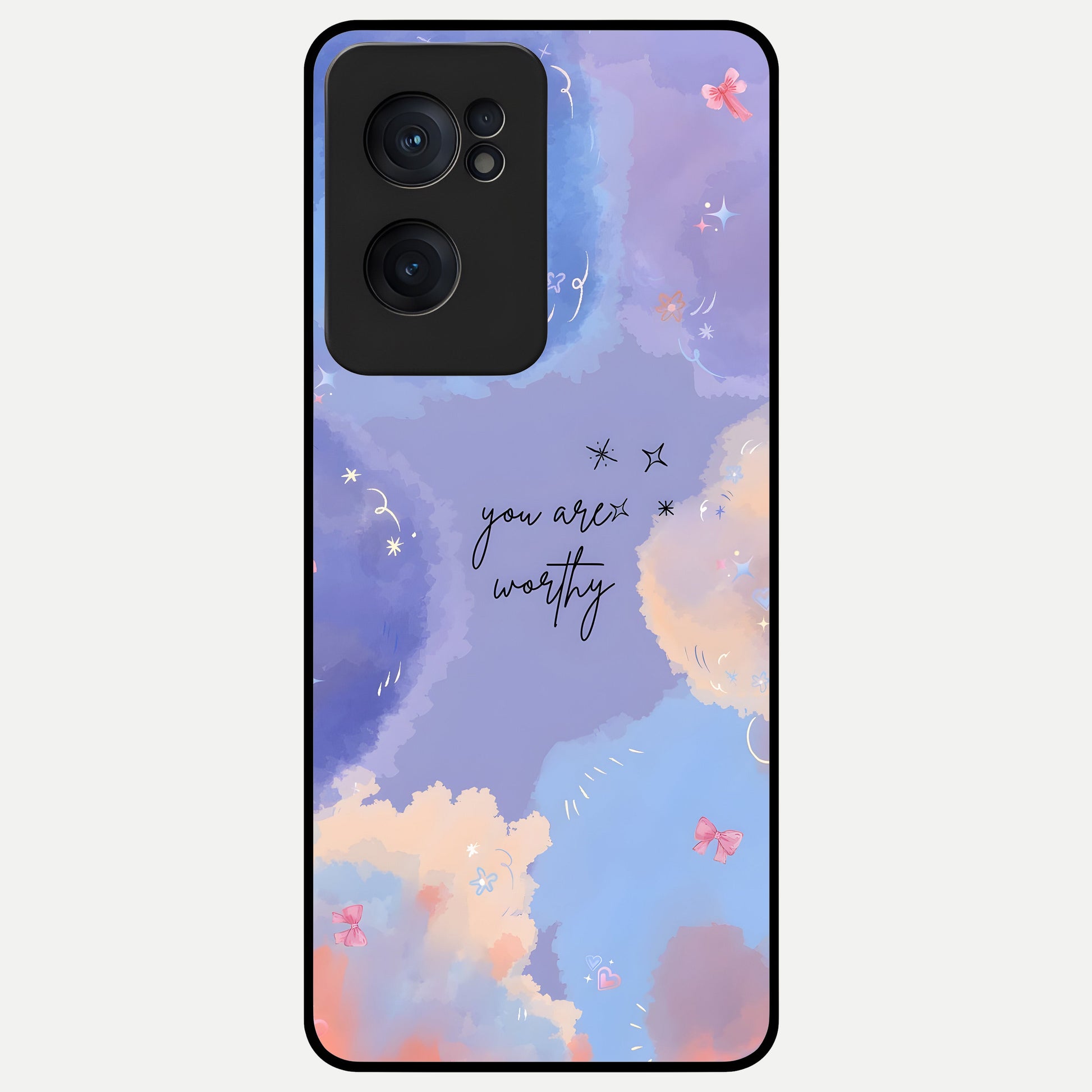  Celestial Cloud Magic Glass Case For Oneplus Nord CE2 back cover – full design glossy printed glass finish