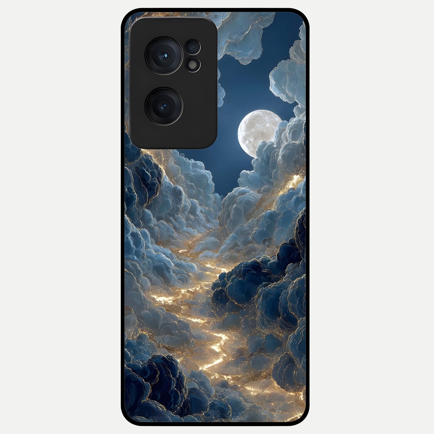  Celestial Cloud Road Glass Case For Oneplus Nord CE2 back cover – full design glossy printed glass finish