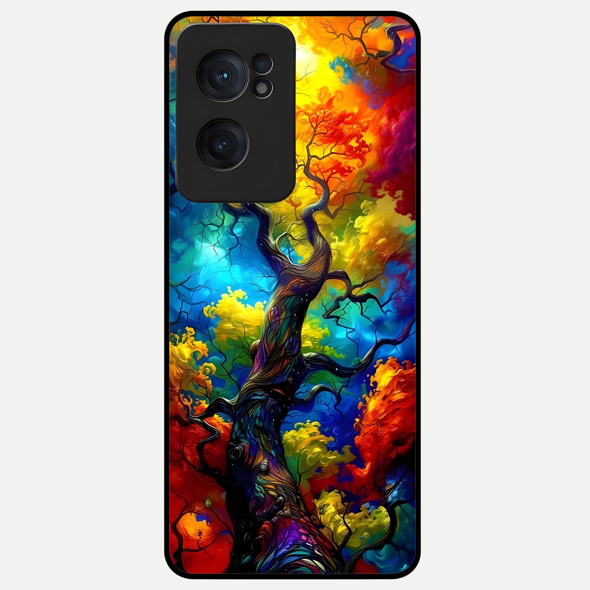  Colorful Soda Bottles Glass Case For Oneplus Nord CE2 back cover – full design glossy printed glass finish