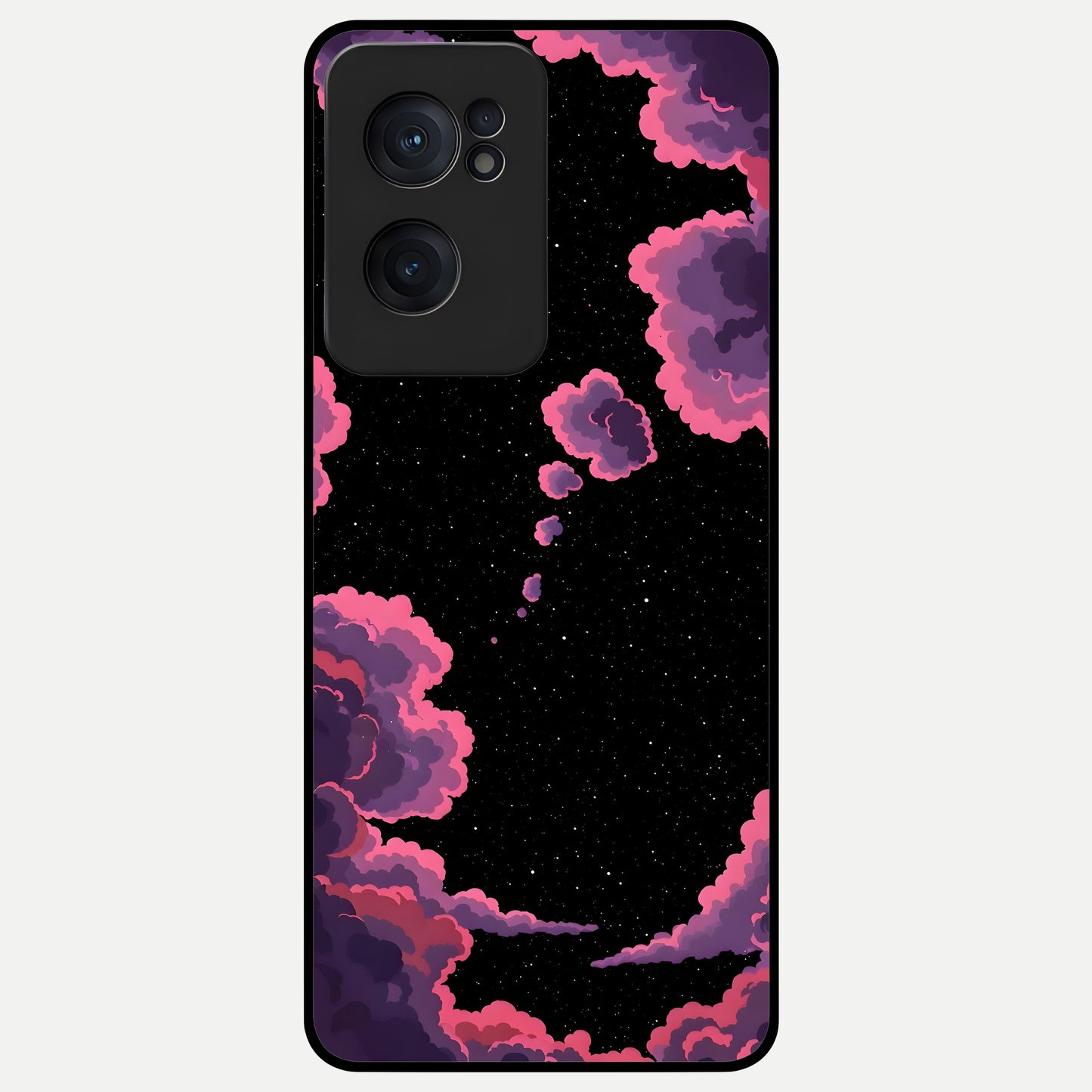  Cosmic Cloud Journey Glass Case For Oneplus Nord CE2 back cover – full design glossy printed glass finish