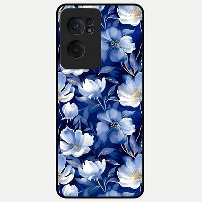  Cute Floral Patterns Glass Case For Oneplus Nord CE2 back cover – full design glossy printed glass finish
