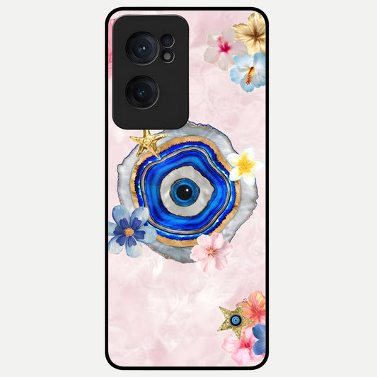  Divine Aura Bloom Glass Case For Oneplus Nord CE2 back cover – full design glossy printed glass finish