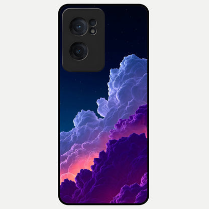  Dreamy Cloud Skies Glass Case For Oneplus Nord CE2 back cover – full design glossy printed glass finish