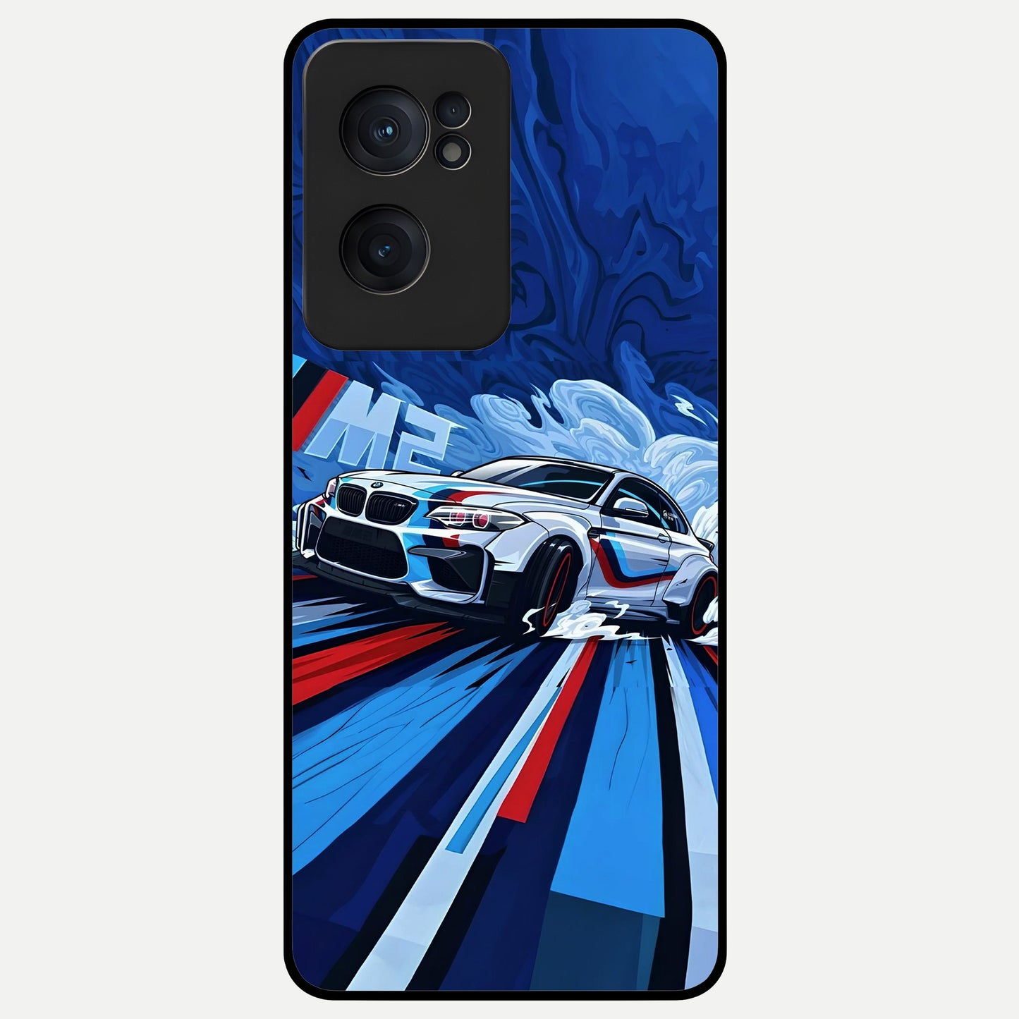  Drift Power Rush Glass Case For Oneplus Nord CE2 back cover – full design glossy printed glass finish