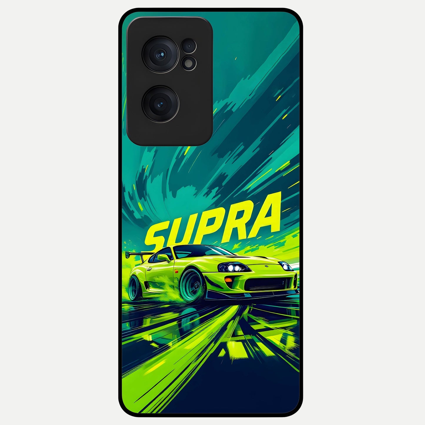 Electric Supra Thunder Glass Case For Oneplus Nord CE2 back cover – full design glossy printed glass finish