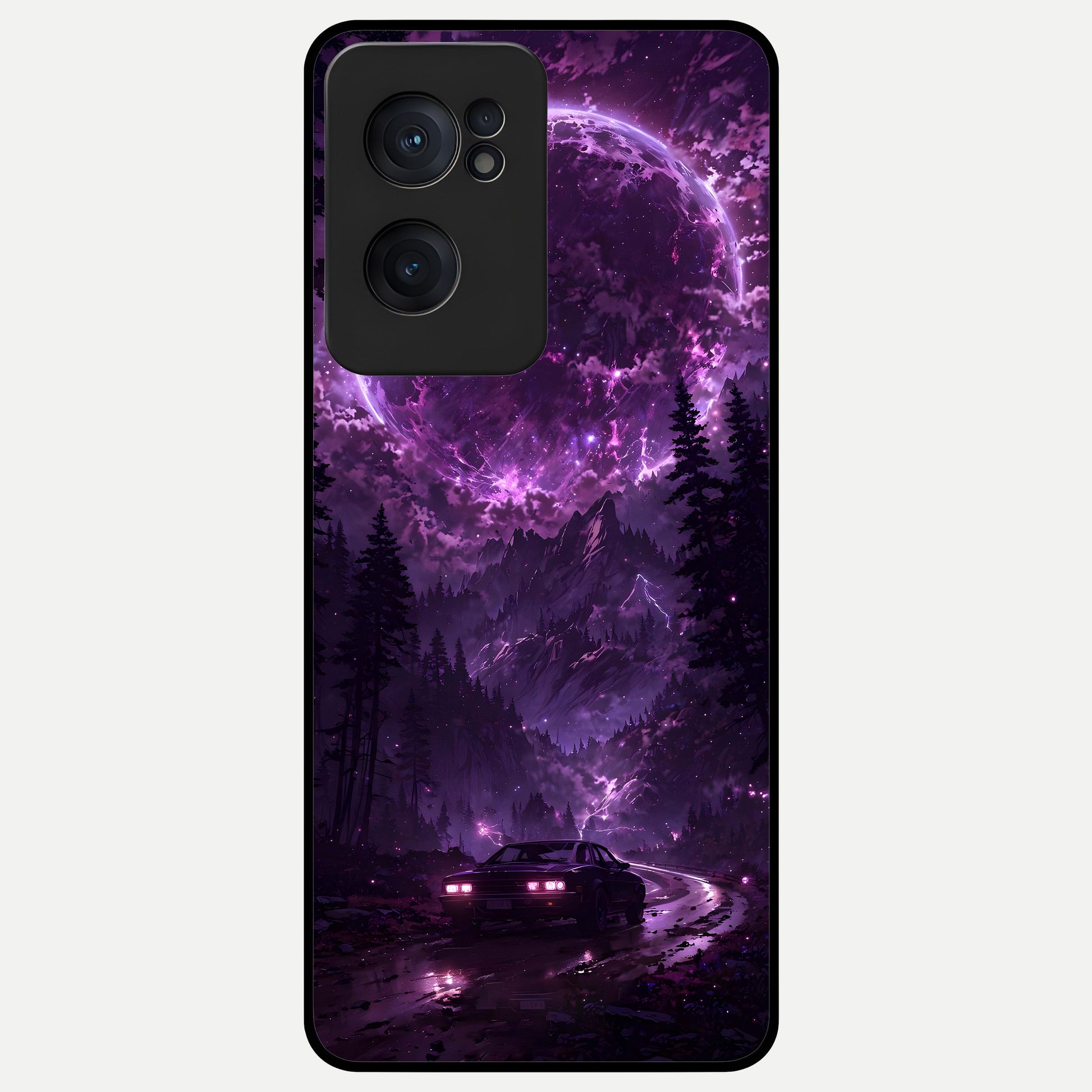  Eternal Cosmic Drive Glass Case For Oneplus Nord CE2 back cover – full design glossy printed glass finish
