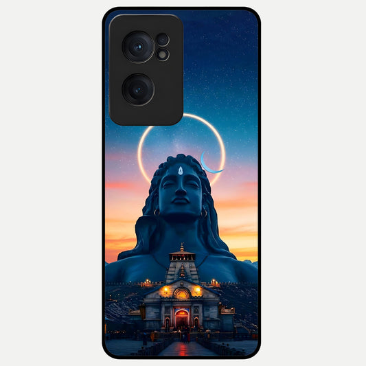  Eternal Shiva Aura Glass Case For Oneplus Nord CE2 back cover – full design glossy printed glass finish
