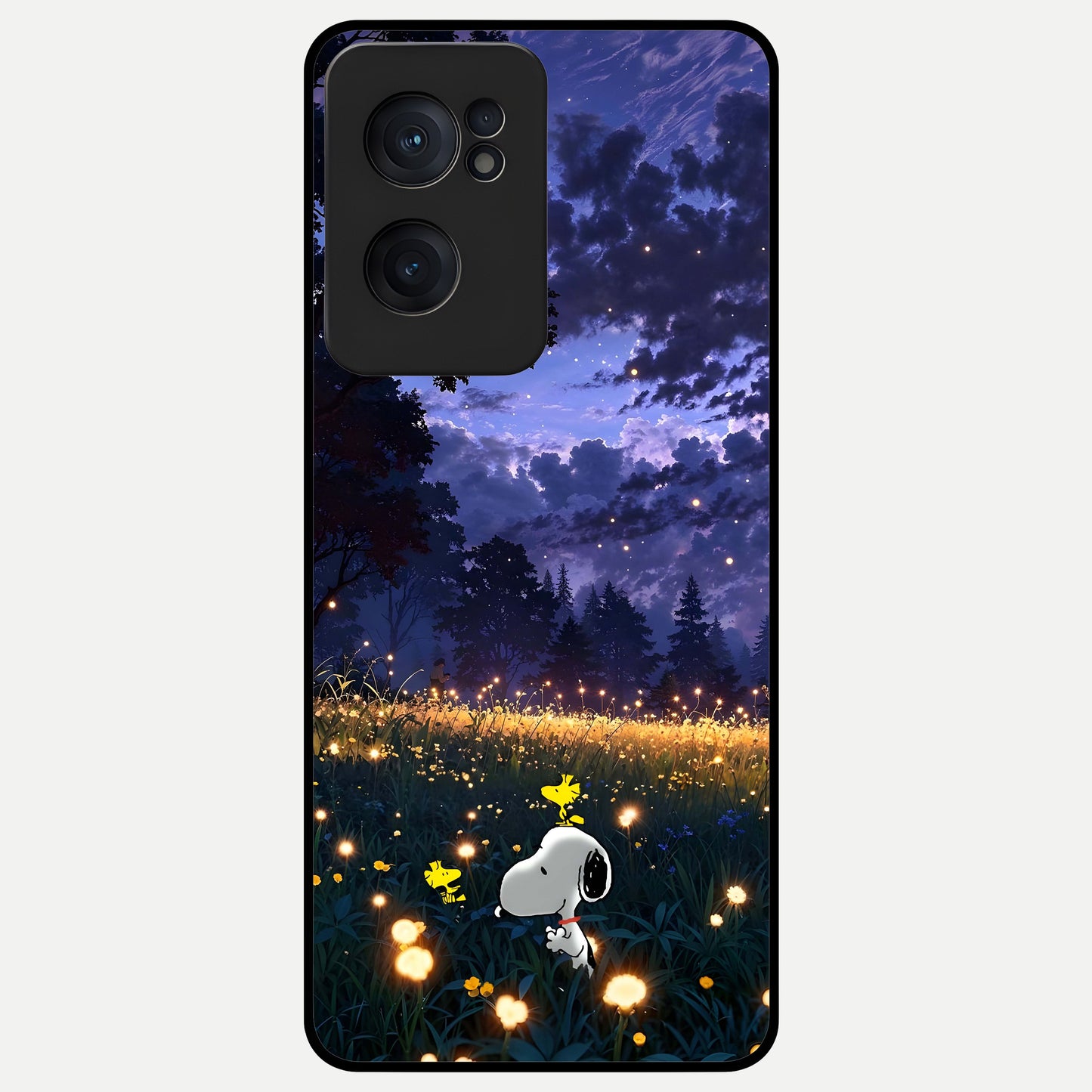  Firefly Meadow Magic Glass Case For Oneplus Nord CE2 back cover – full design glossy printed glass finish