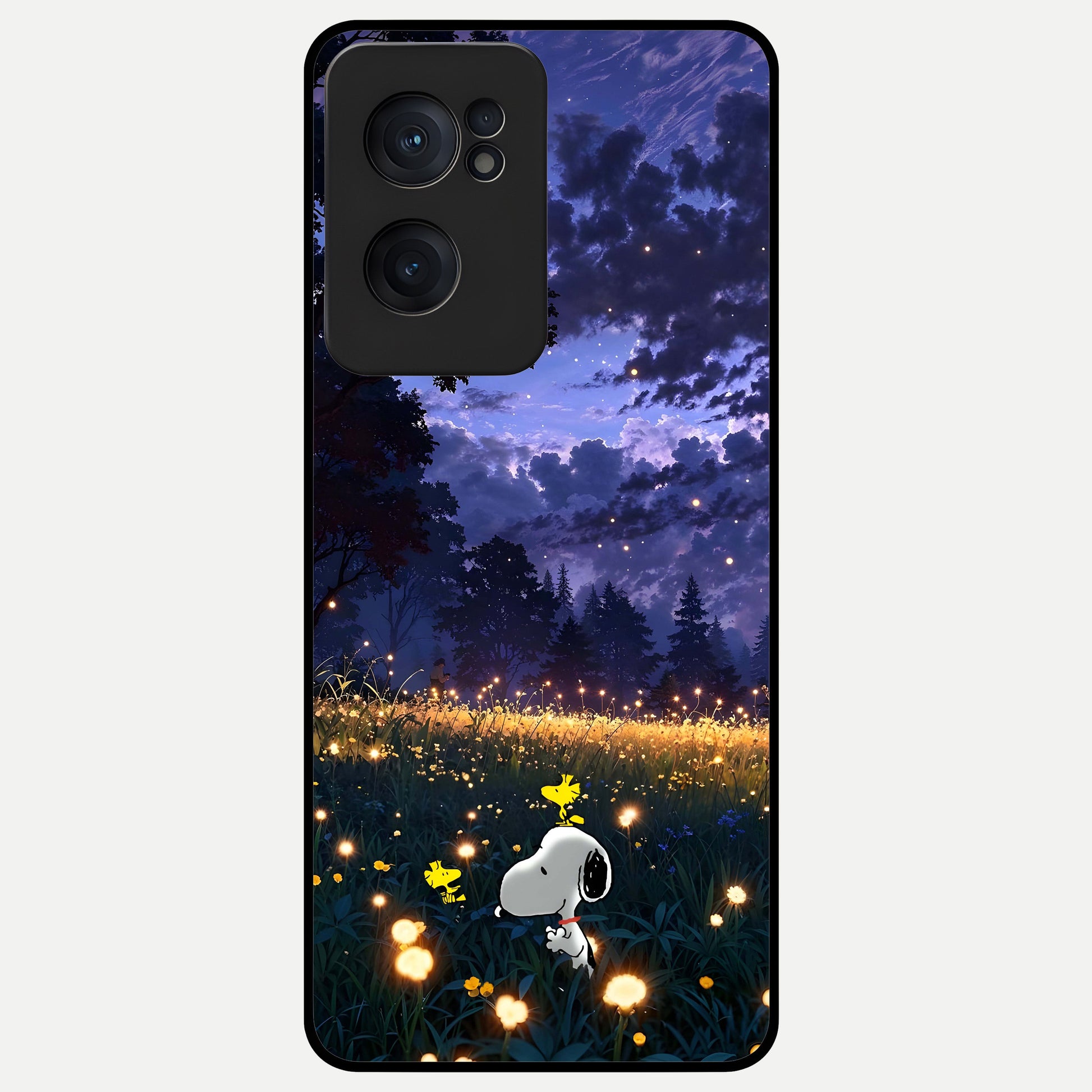  Firefly Meadow Magic Glass Case For Oneplus Nord CE2 back cover – full design glossy printed glass finish