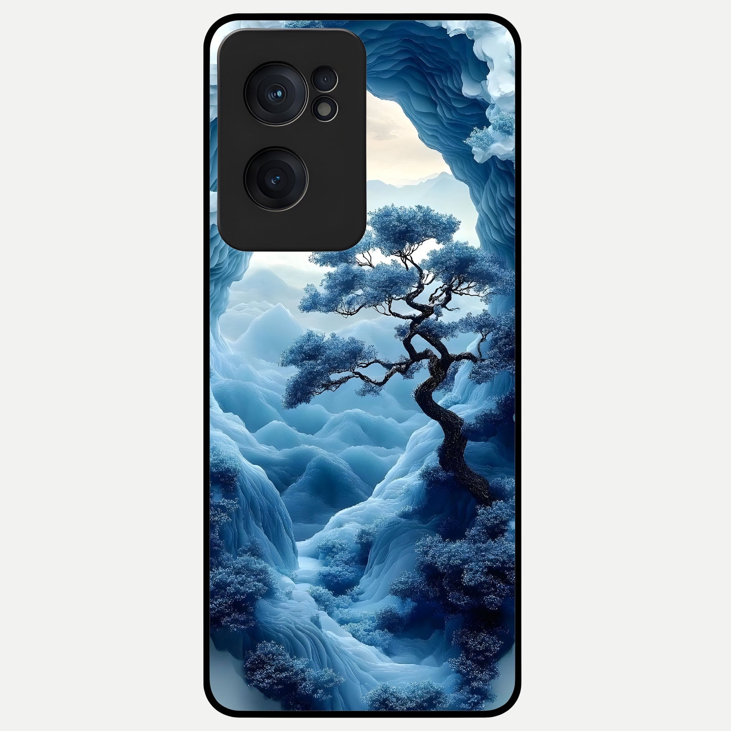  Frozen Serenity Gate Glass Case For Oneplus Nord CE2 back cover – full design glossy printed glass finish