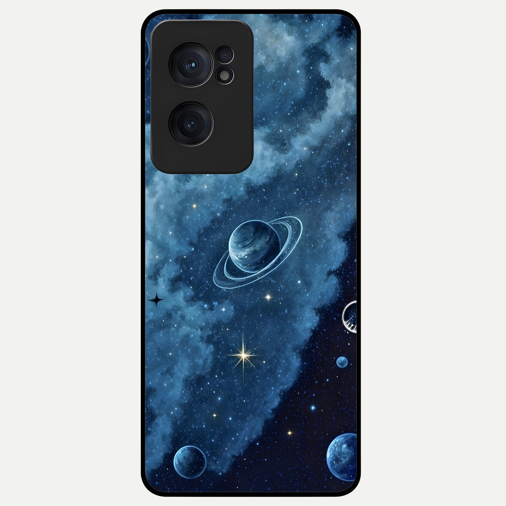 Galaxy Dream Space Glass Case For Oneplus Nord CE2 back cover – full design glossy printed glass finish