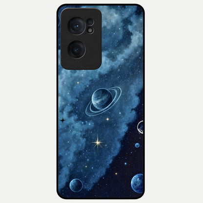  Galaxy Dream Space Glass Case For Oneplus Nord CE2 back cover – full design glossy printed glass finish