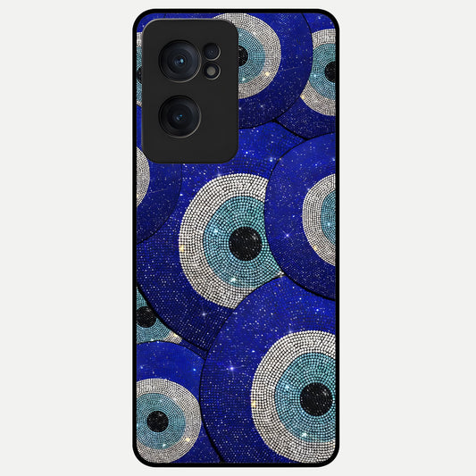  Galaxy Eye Flow Glass Case For Oneplus Nord CE2 back cover – full design glossy printed glass finish