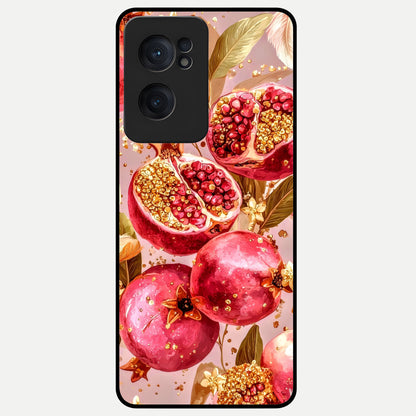  Golden Bloom Glow Glass Case For Oneplus Nord CE2 back cover – full design glossy printed glass finish
