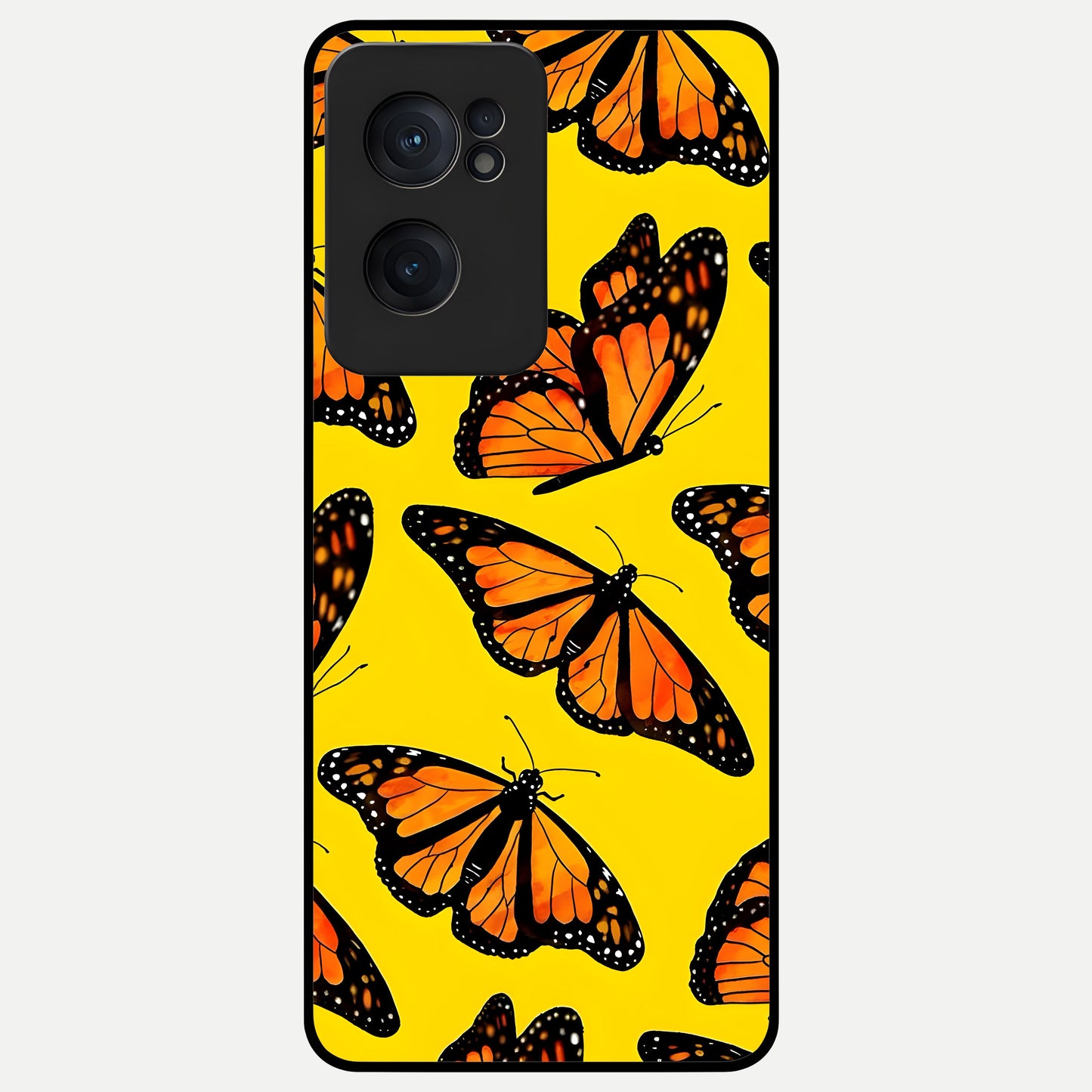  Golden Wing Flight Glass Case For Oneplus Nord CE2 back cover – full design glossy printed glass finish