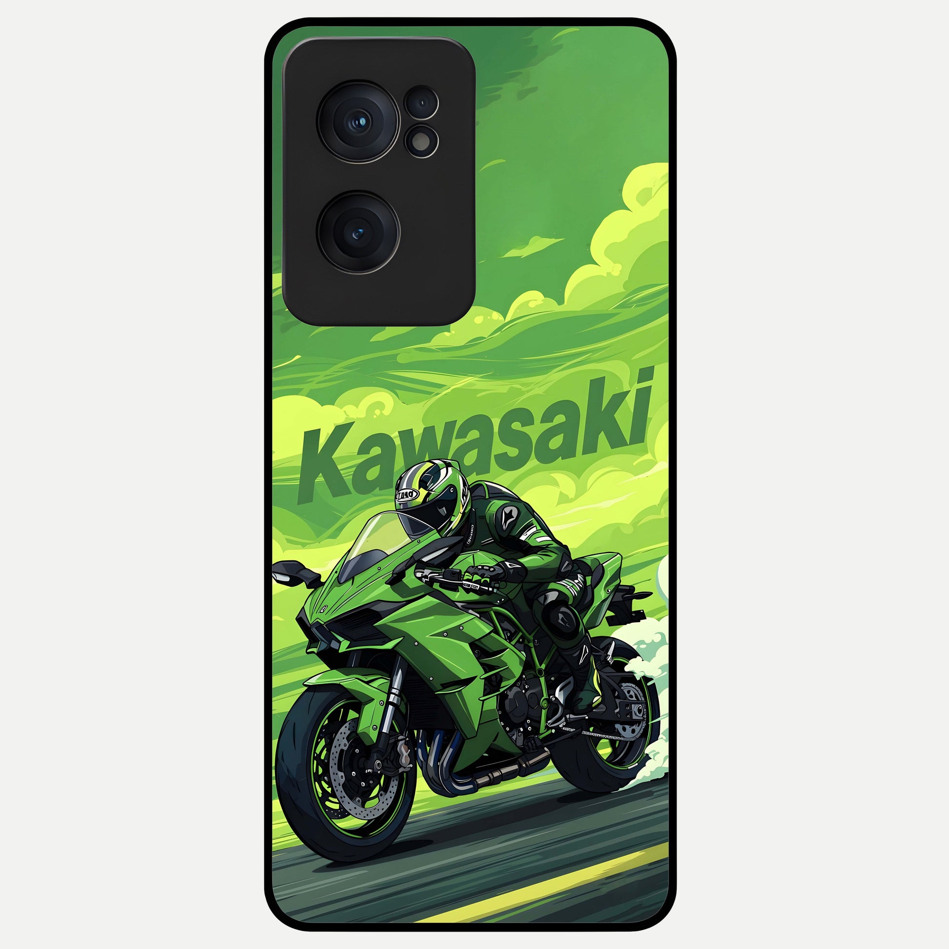  Greenery Sky Glass Case For Oneplus Nord CE2 back cover – full design glossy printed glass finish