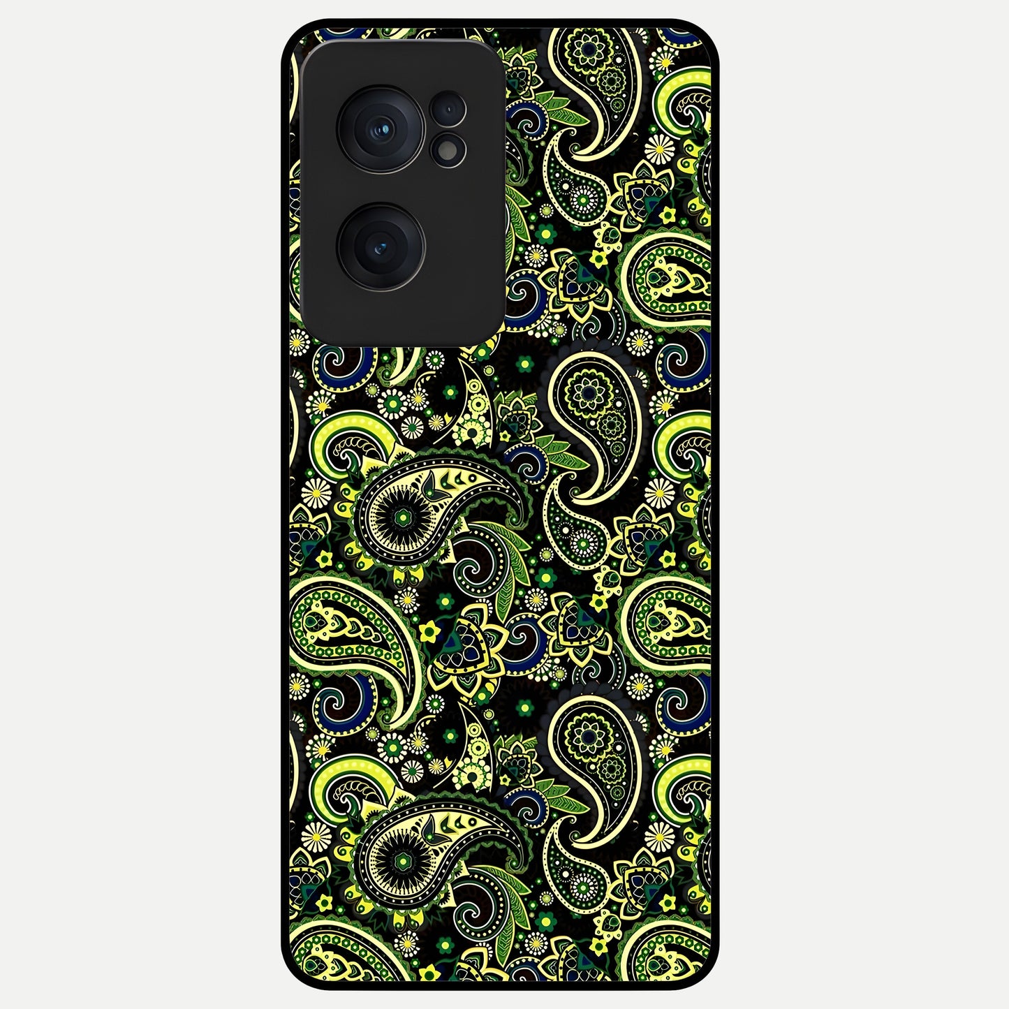  Green Lemon Glass Case For Oneplus Nord CE2 back cover – full design glossy printed glass finish