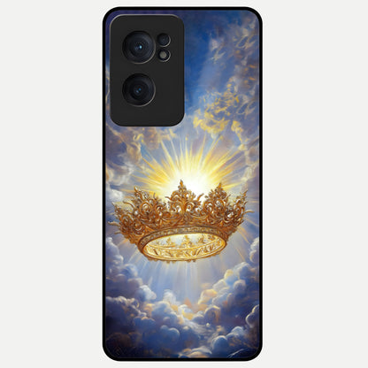  Heavenly Crown Light Glass Case For Oneplus Nord CE2 back cover – full design glossy printed glass finish
