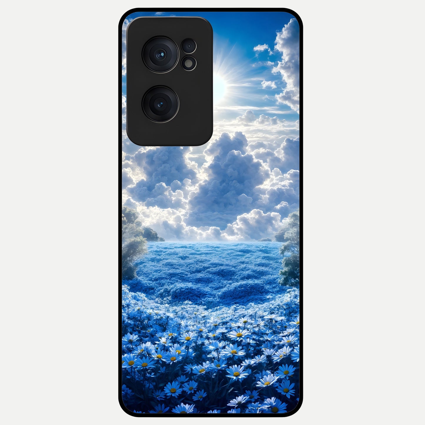  Heavenly Daisy Horizon Glass Case For Oneplus Nord CE2 back cover – full design glossy printed glass finish
