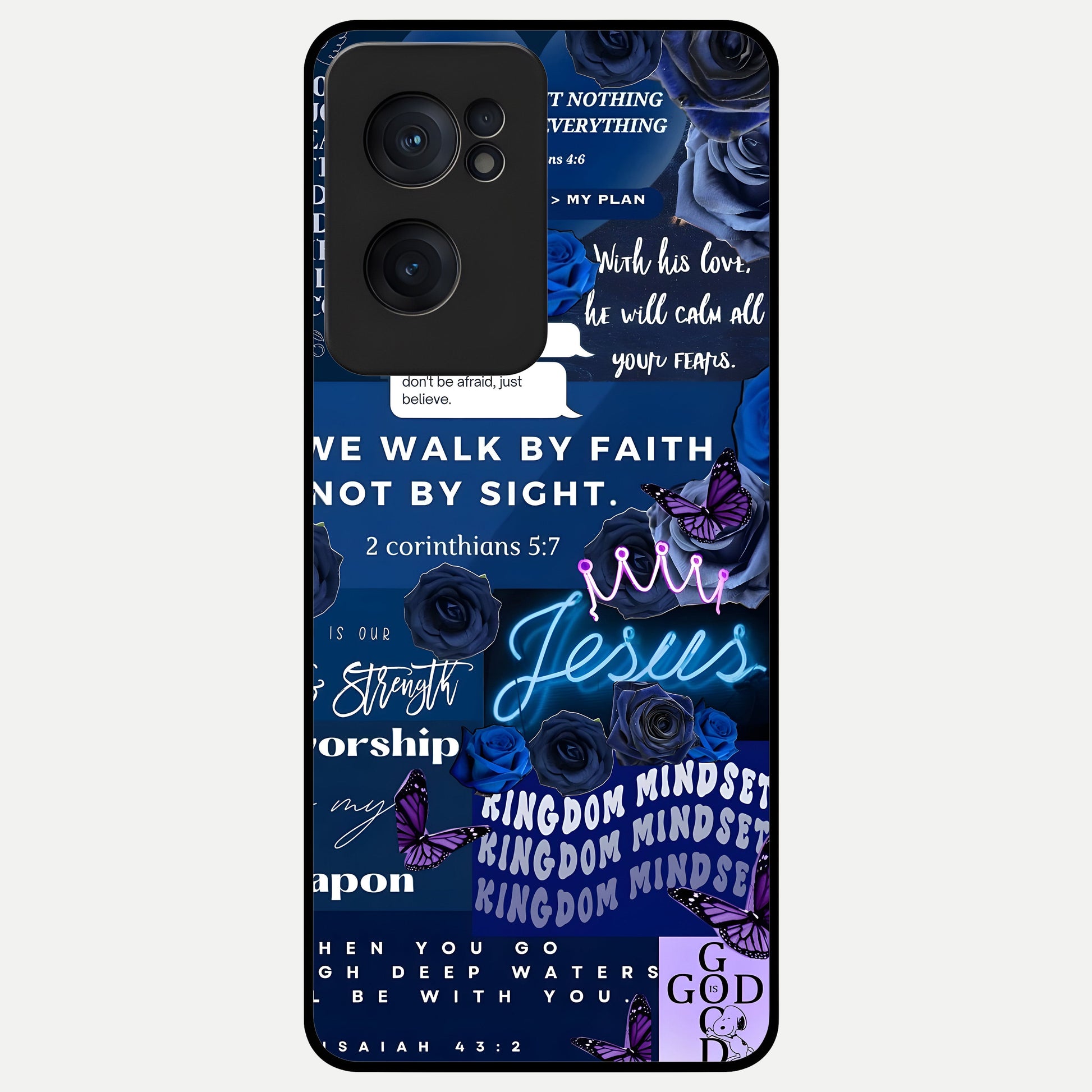  Kingdom Faith Glow Glass Case For Oneplus Nord CE2 back cover – full design glossy printed glass finish