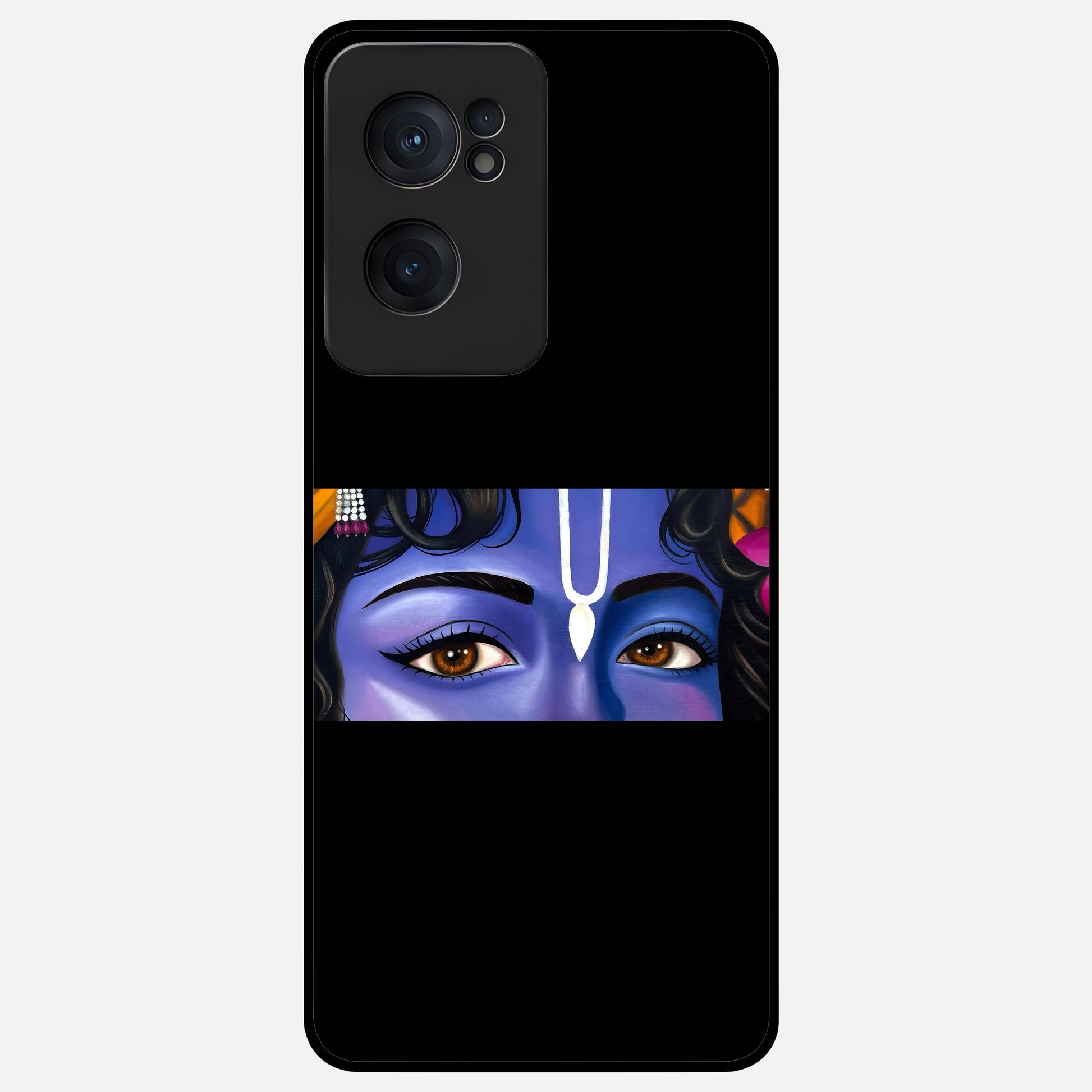  Krishna Eye Glass Case For Oneplus Nord CE2 back cover – full design glossy printed glass finish
