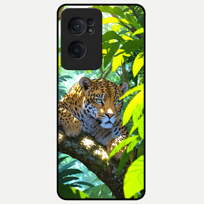  Leopard in Jungle Glass Case For Oneplus Nord CE2 back cover – full design glossy printed glass finish