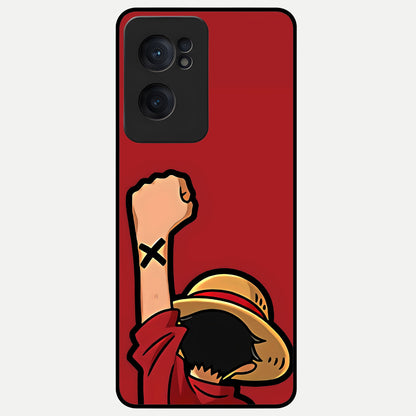  Luffy X Spirit Glass Case For Oneplus Nord CE2 back cover – full design glossy printed glass finish