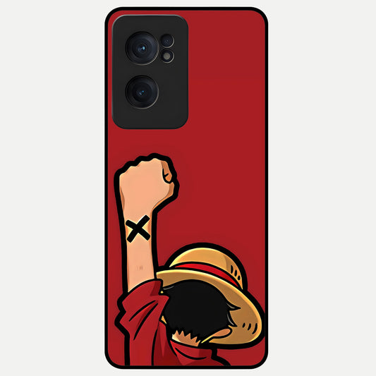  Luffy X Spirit Glass Case For Oneplus Nord CE2 back cover – full design glossy printed glass finish