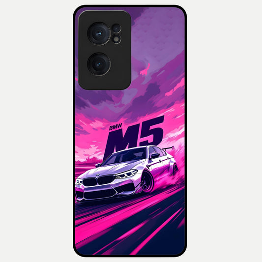  MS Neon Car Glass Case For Oneplus Nord CE2 back cover – full design glossy printed glass finish