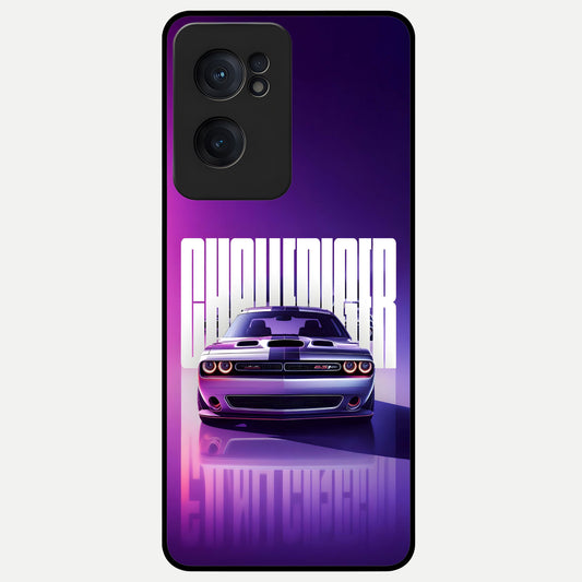  Midnight Muscle Ride Glass Case For Oneplus Nord CE2 back cover – full design glossy printed glass finish