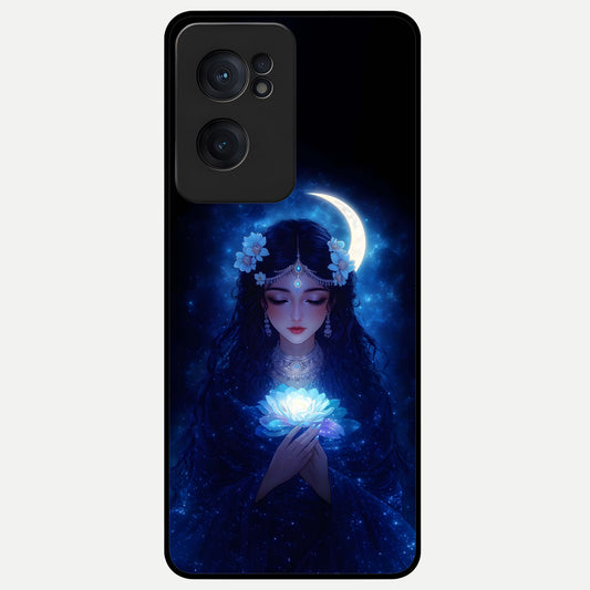  Mystic Moon Queen Glass Case For Oneplus Nord CE2 back cover – full design glossy printed glass finish
