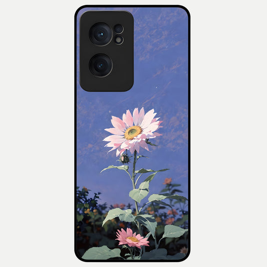  Pink Shells Outline Glass Case For Oneplus Nord CE2 back cover – full design glossy printed glass finish