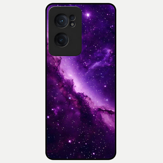  Purple Shade Sky Glass Case For Oneplus Nord CE2 back cover – full design glossy printed glass finish