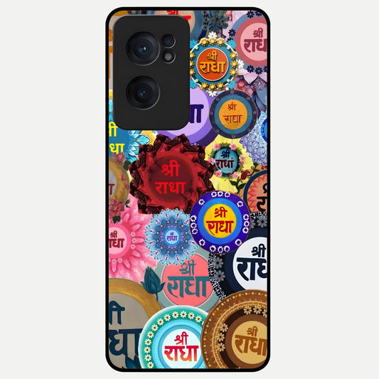  Radha Divine Bloom Glass Case For Oneplus Nord CE2 back cover – full design glossy printed glass finish