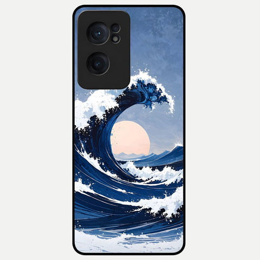  Rising Tide Power Glass Case For Oneplus Nord CE2 back cover – full design glossy printed glass finish