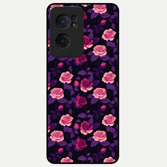  Rose Garden Twilight Glass Case For Oneplus Nord CE2 back cover – full design glossy printed glass finish