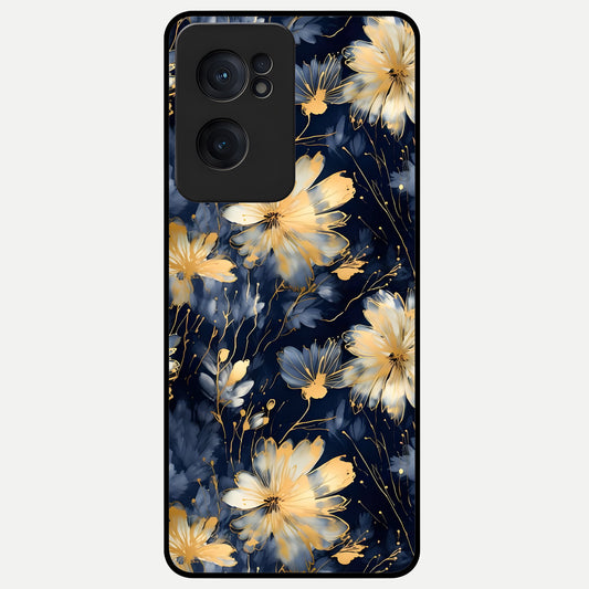  Royal Petal Dream Glass Case For Oneplus Nord CE2 back cover – full design glossy printed glass finish