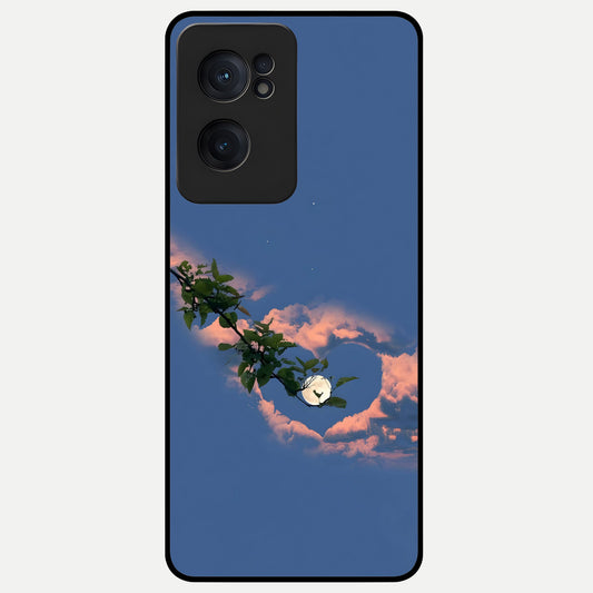  Sky Under Tree Glass Case For Oneplus Nord CE2 back cover – full design glossy printed glass finish